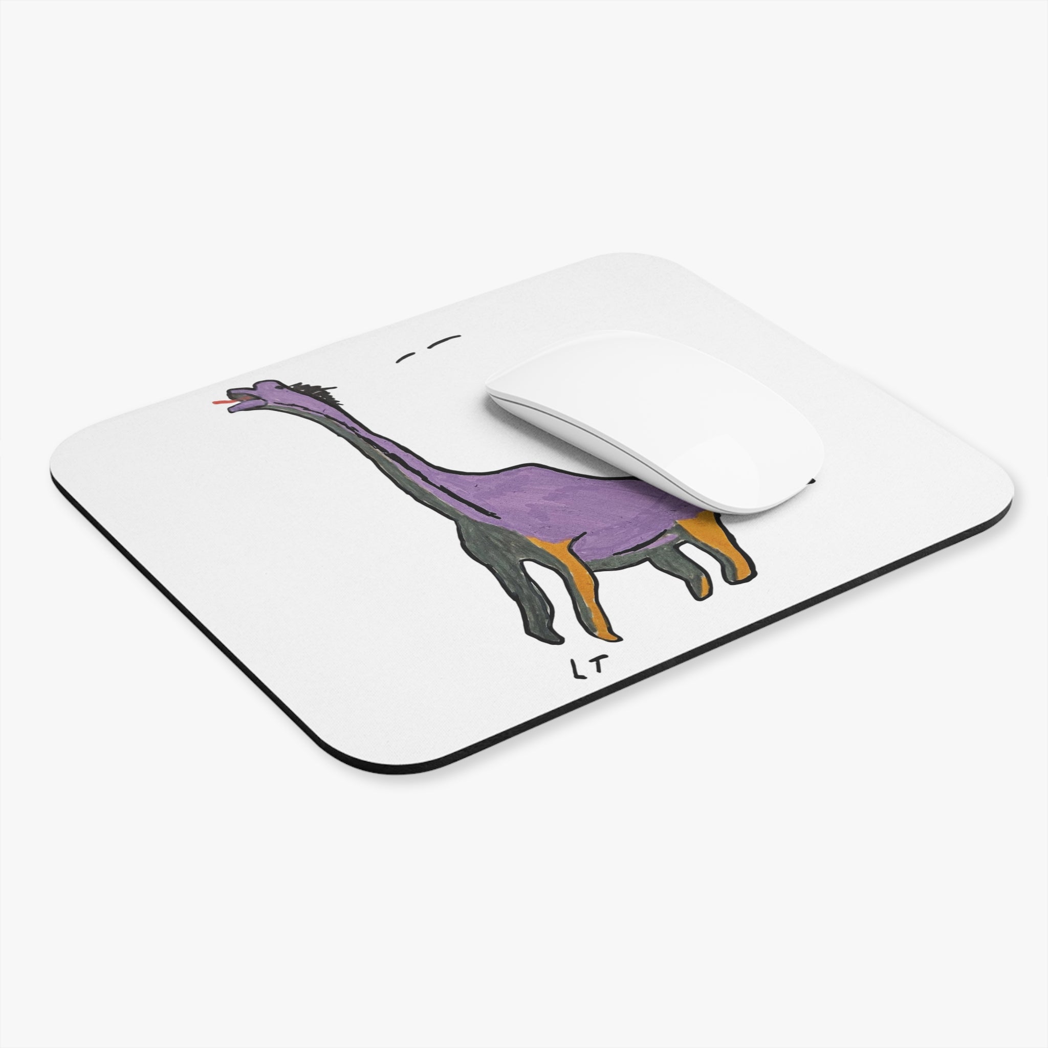 Brachy the Brachiosaurus Mouse Pad — Whimsical Dino Desk Mat