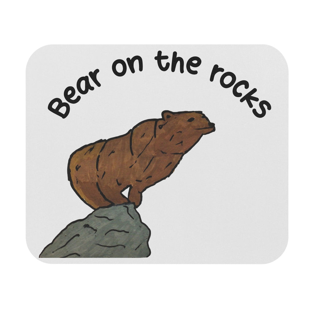 Whimsy Grr | Bear on the Rocks Mousepad