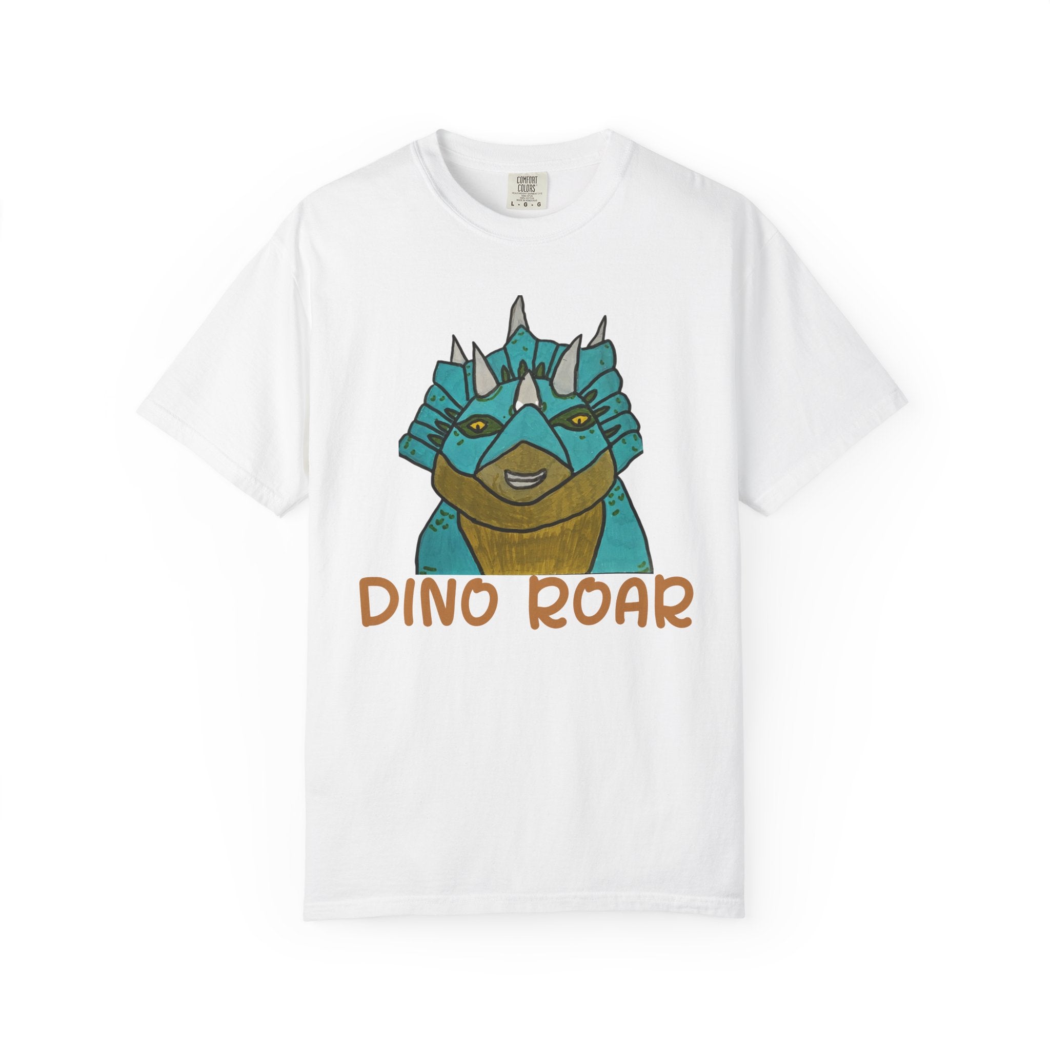Dino Roar Triceratops Tee | Dinosaur Illustration T-Shirt