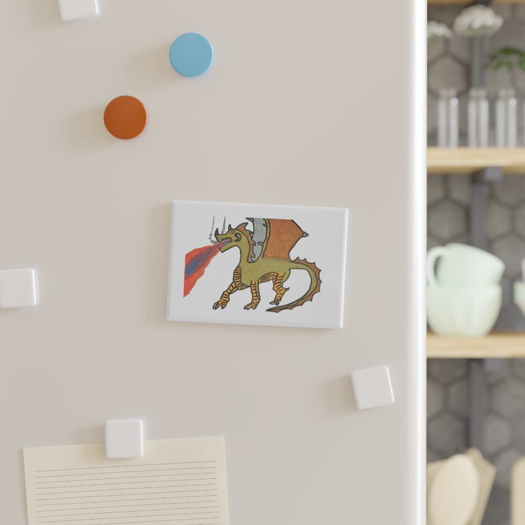 Fantasy Button Magnet, Rectangle