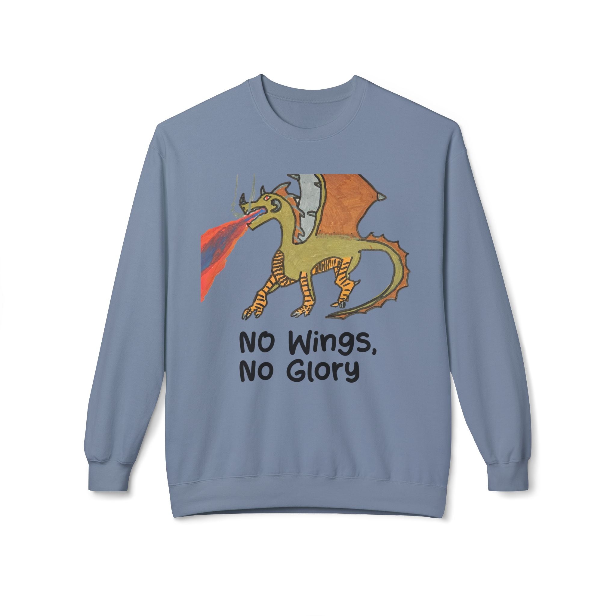 No Wings, No Glory Dragon Crewneck Sweatshirt