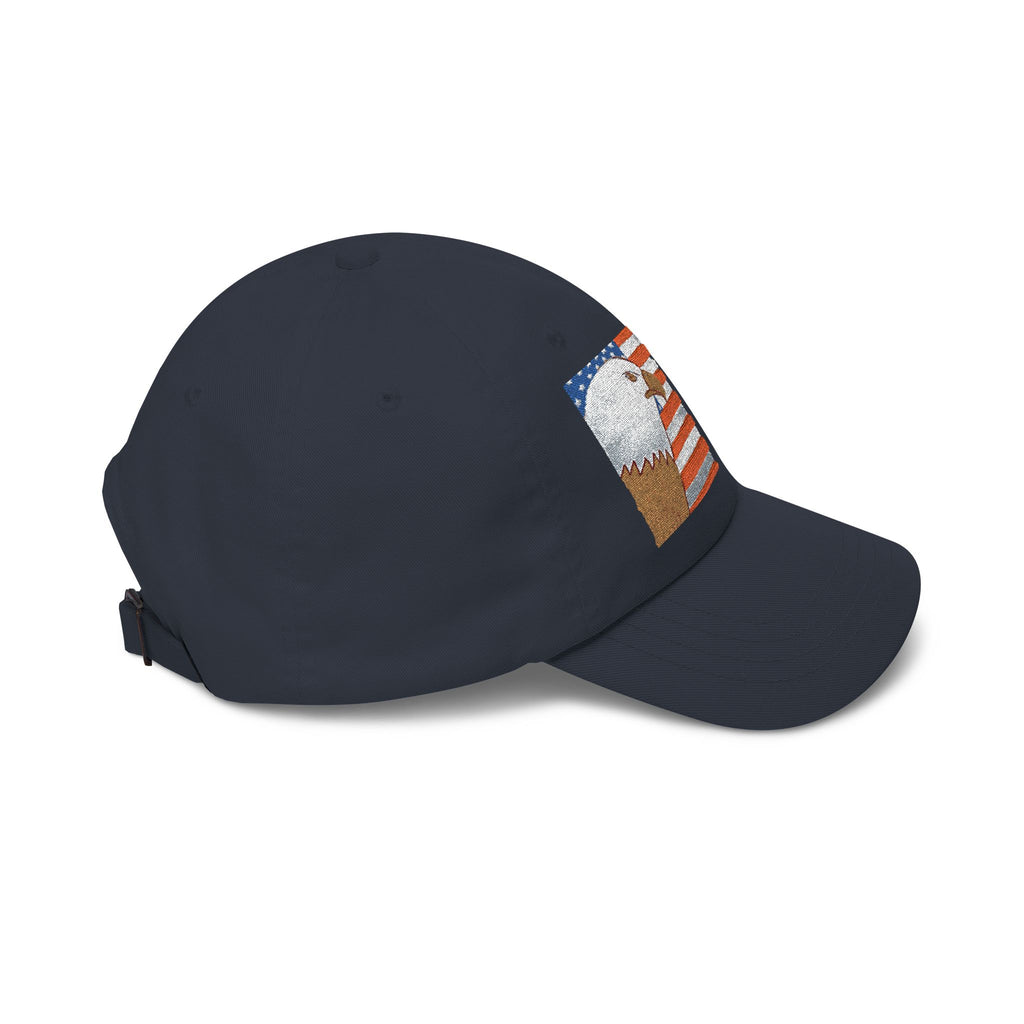 Patriotic Eagle Dad Cap — American Flag Embroidered Baseball Hat