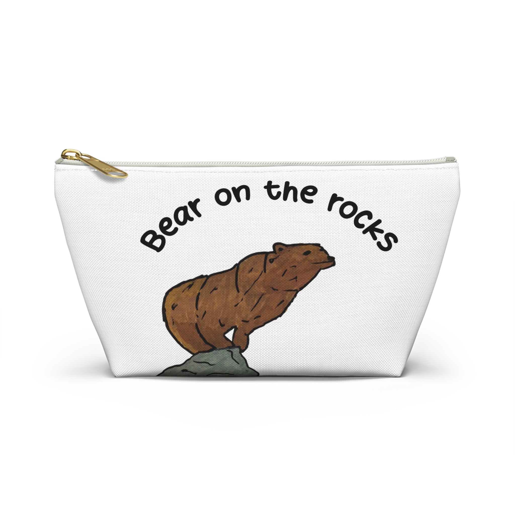 Rocky | Bear on the Rocks Accessory Pouch — Whimsy Grr