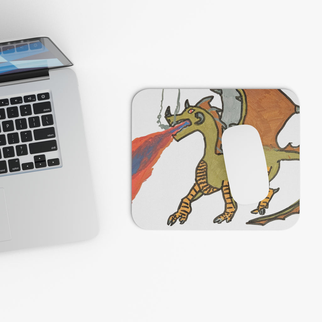 No Wings No Glory Mouse Pad — Funny Fantasy Dragon Desk Mat