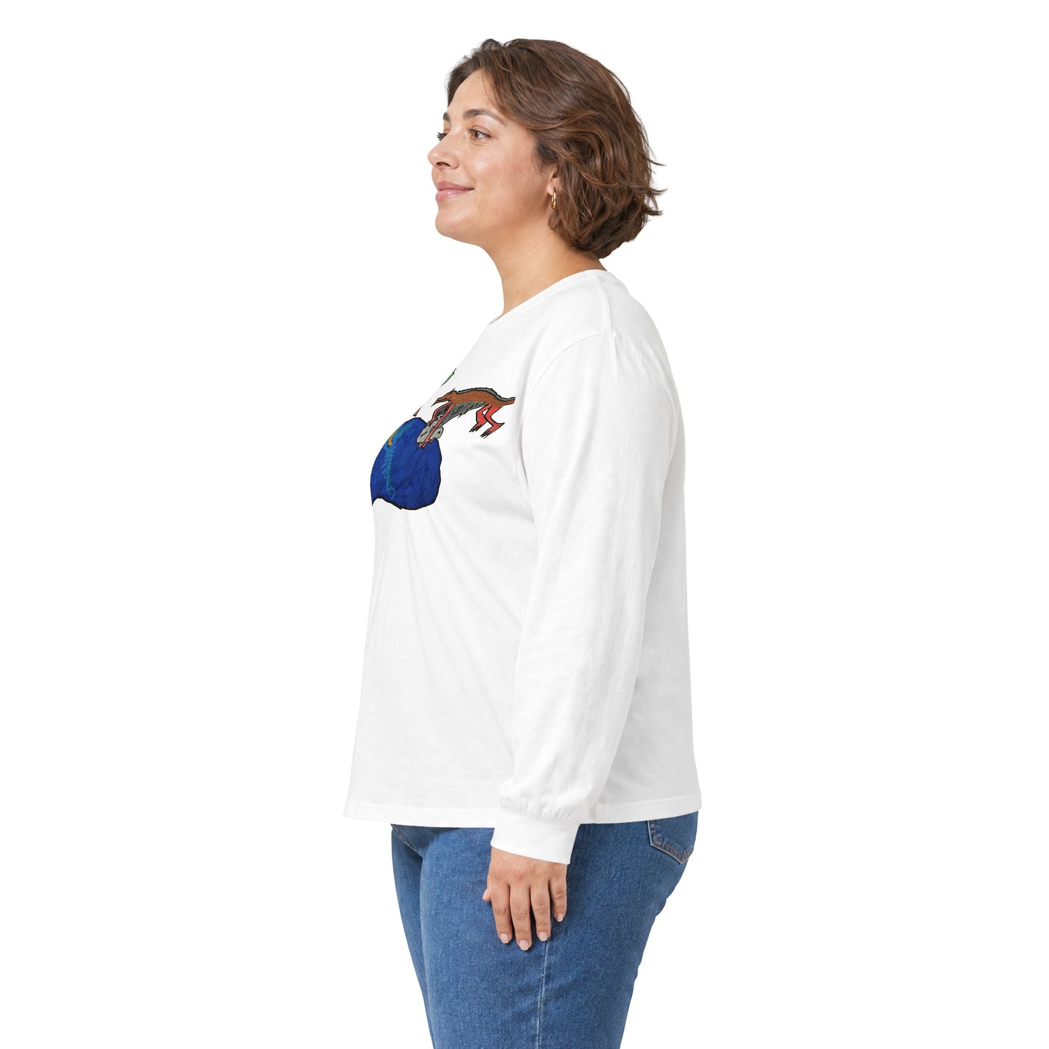 Wyvern Unisex Long Sleeve Tee — Fantasy Dragon Art Long-Sleeve