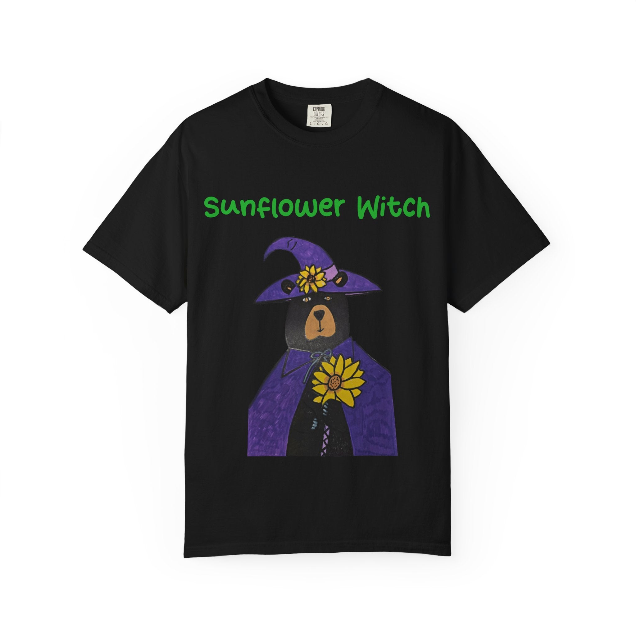 Sunflower Witch Bear T-Shirt