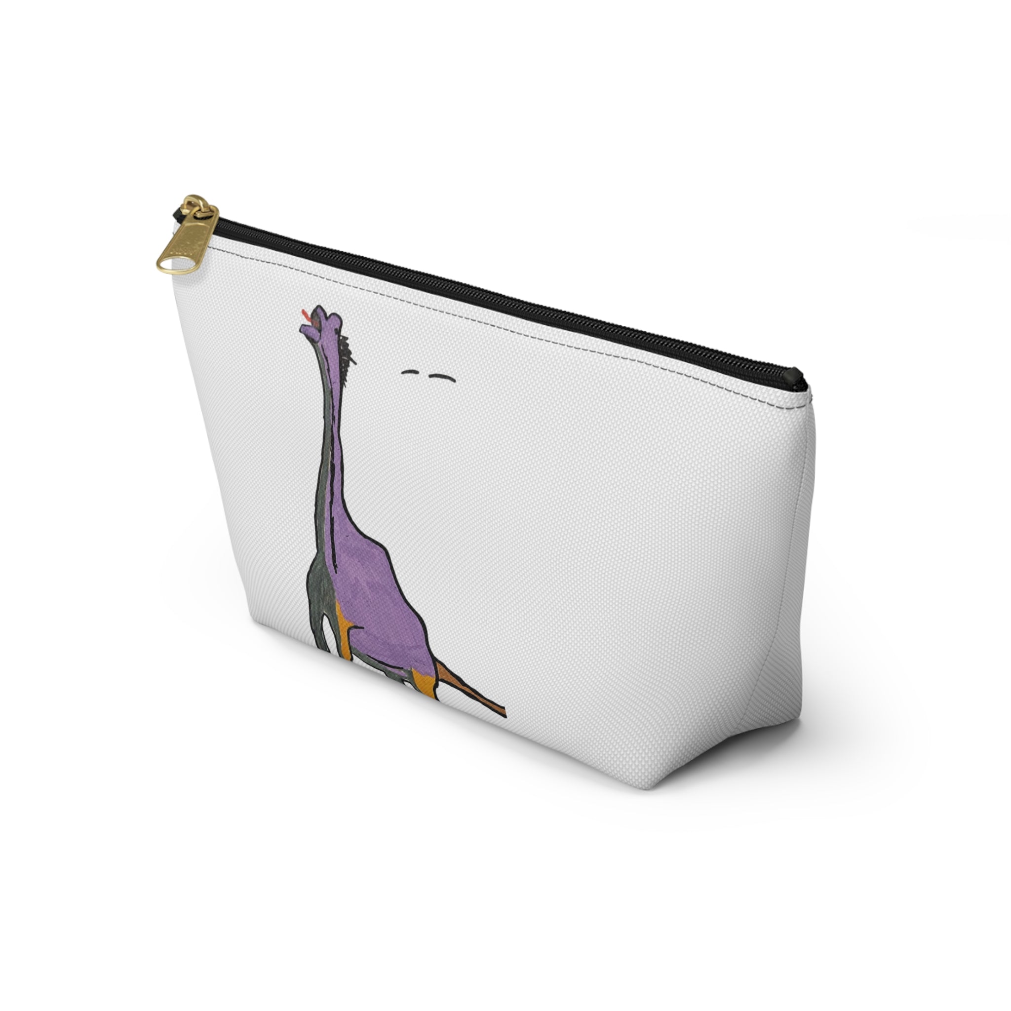 Brachy the Brachiosaurus Accessory Pouch — Cute Dino Makeup & Travel Bag