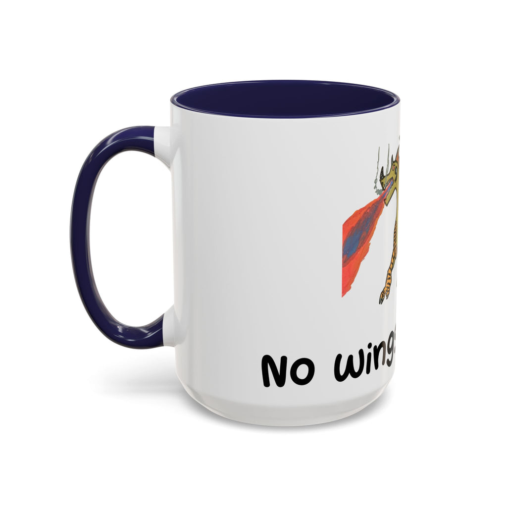 No Wings No Glory Accent Mug (11oz & 15oz)
