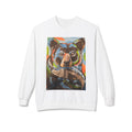 Whimsy Grr | Rusty the Bear Crewneck Sweatshirt — Bear with a Fish Wildlife Art Pullover