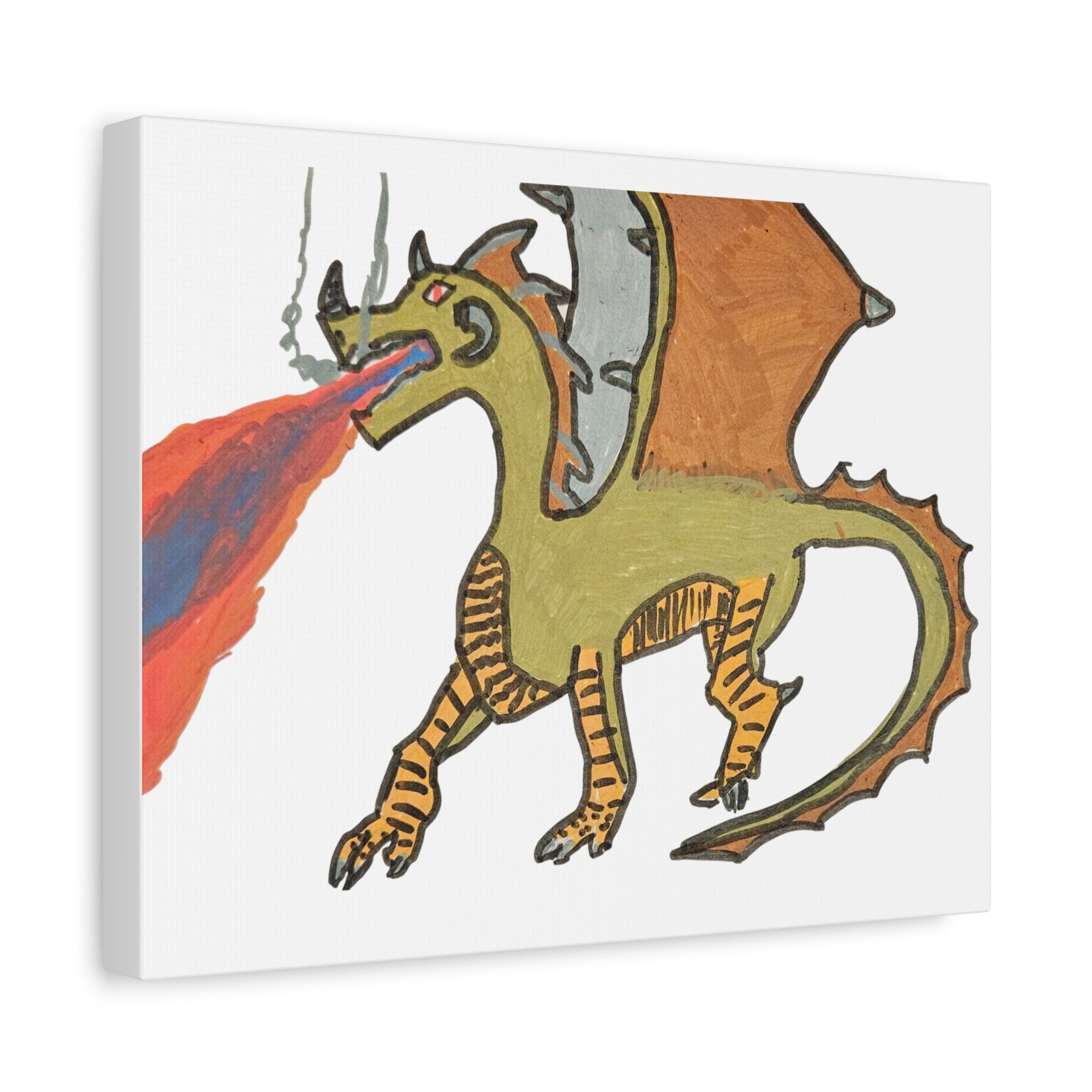 Fantasy Matte Canvas Art — Whimsical Illustration Wall Decor, Stretched