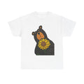 Whimsy Grr Sunflower Unisex Heavy Cotton Tee