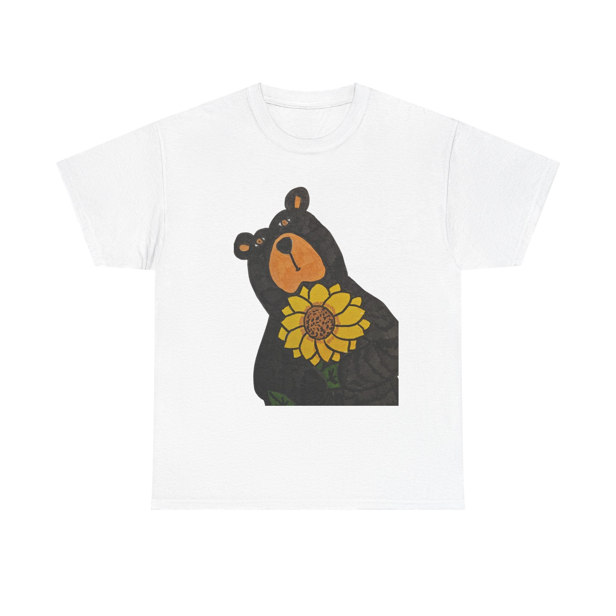 Whimsy Grr Sunflower Unisex Heavy Cotton Tee