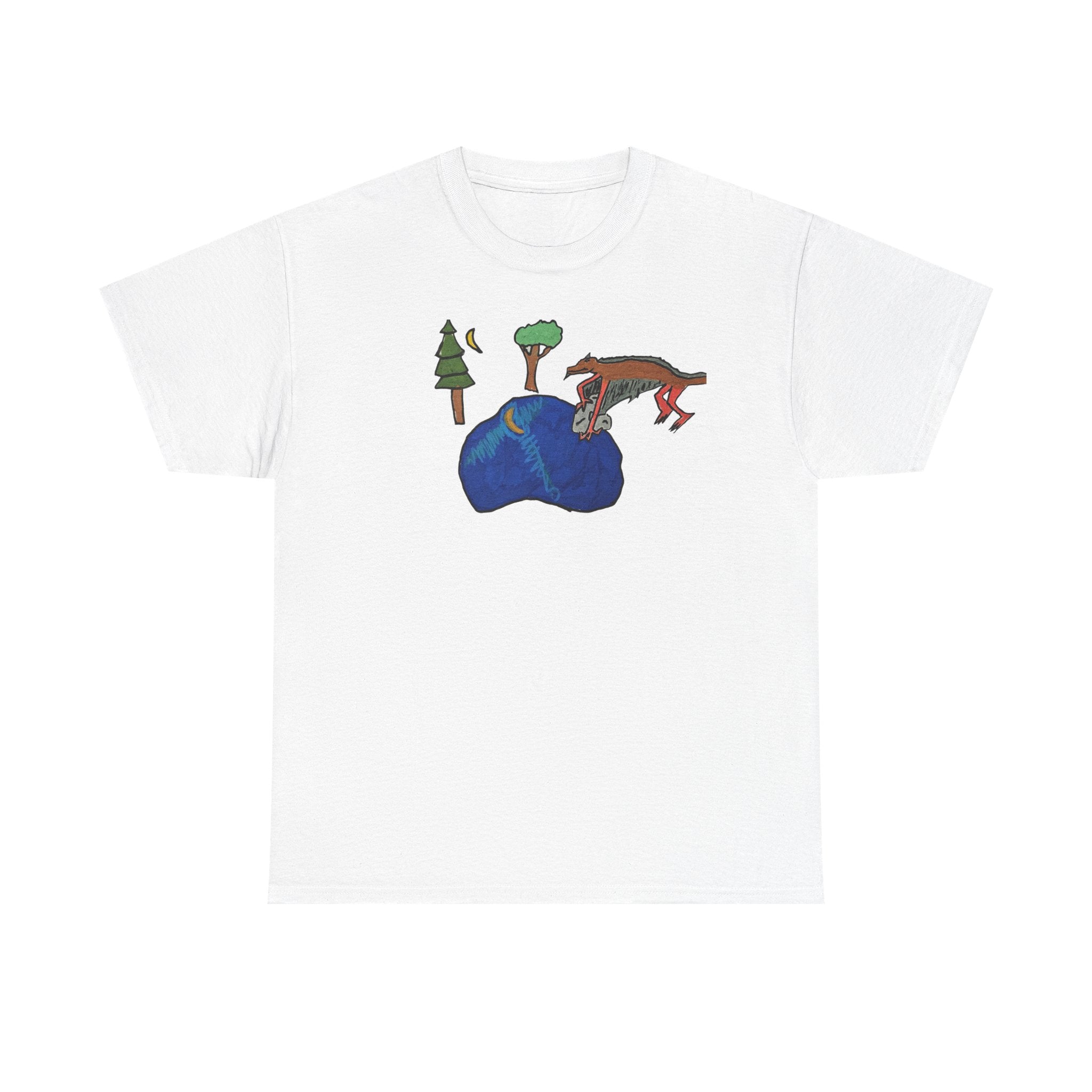 Wyvern Unisex Heavy Cotton Tee — Fantasy Dragon Art T-Shirt