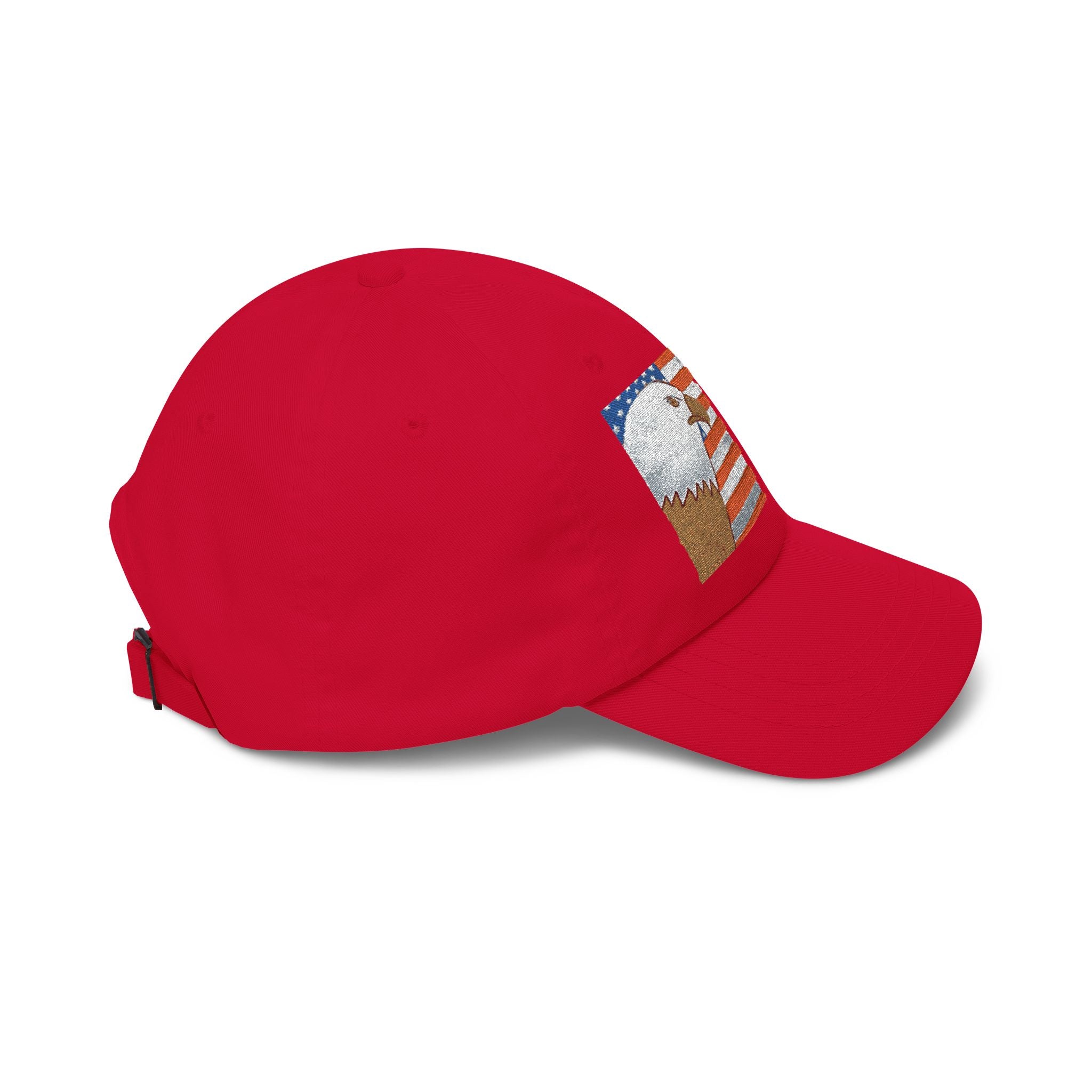 Patriotic Eagle Dad Cap — American Flag Embroidered Baseball Hat