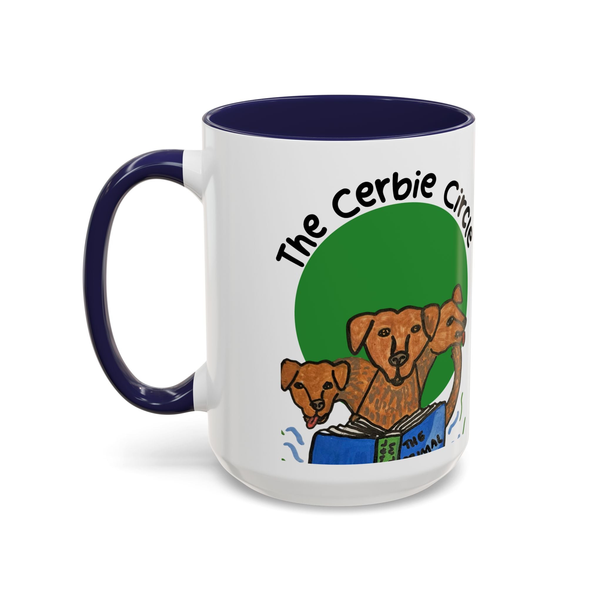 The Cerbie Circle Accent Mug (11oz & 15oz) — Primal Realm Book Club