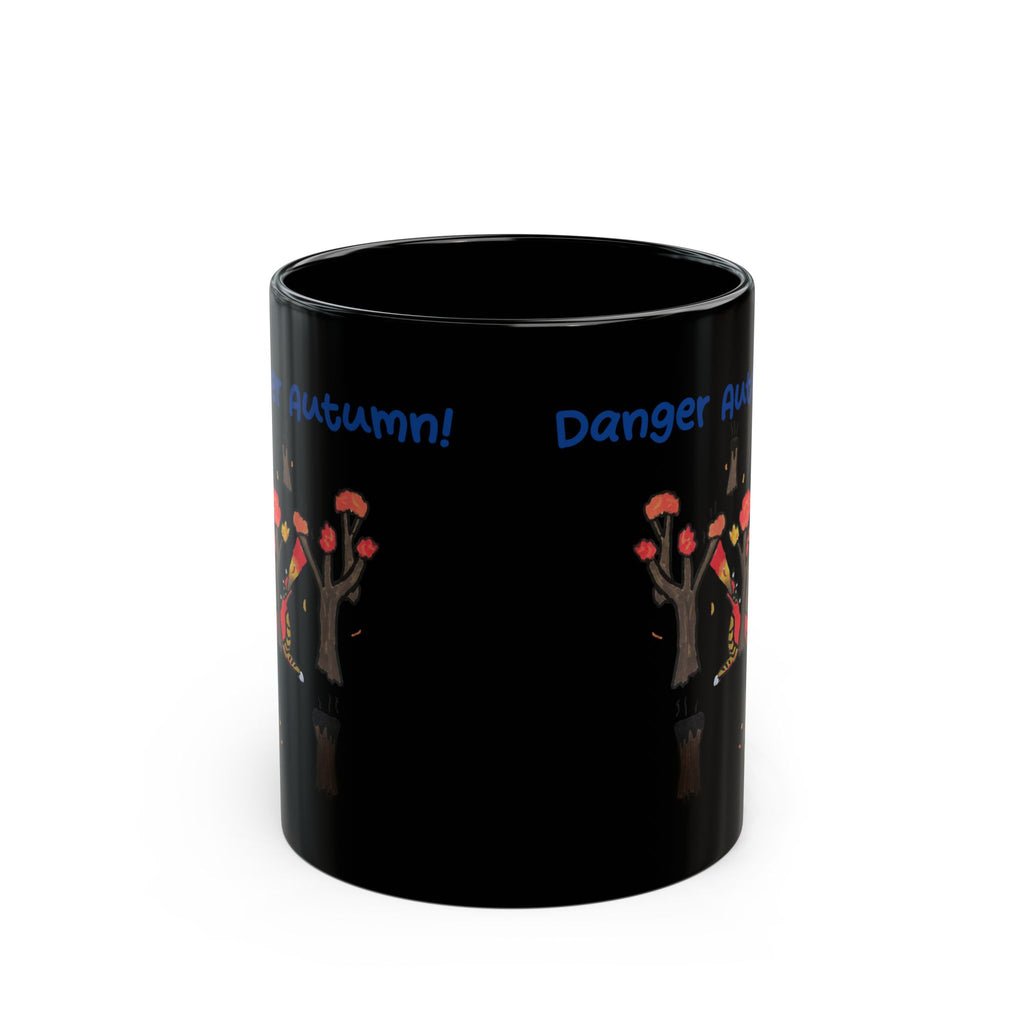 Fantasy Puppy Danger Autumn Fall Mug (11oz & 15oz)
