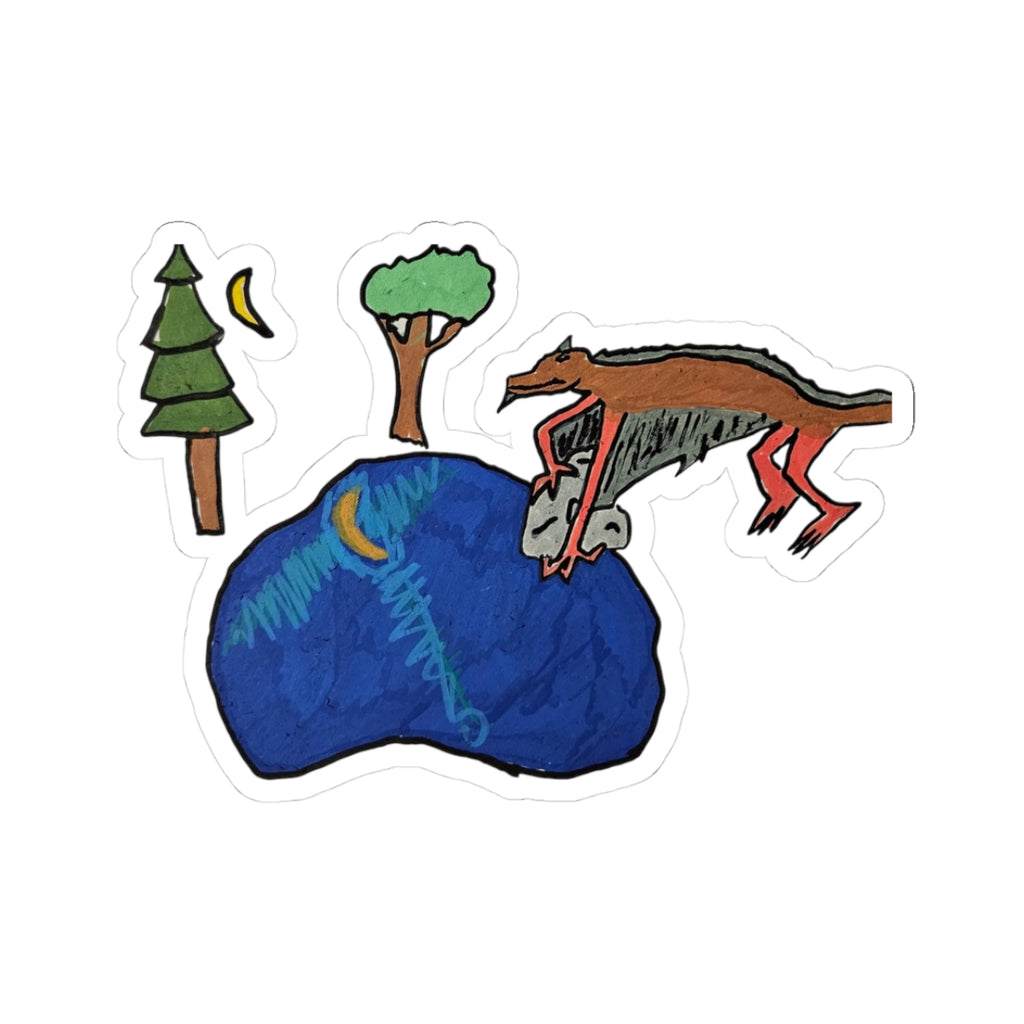 Wyvern Sticker — Fantasy Dragon Kiss-Cut Decal