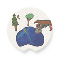 Wyvern Soapstone Car Coaster