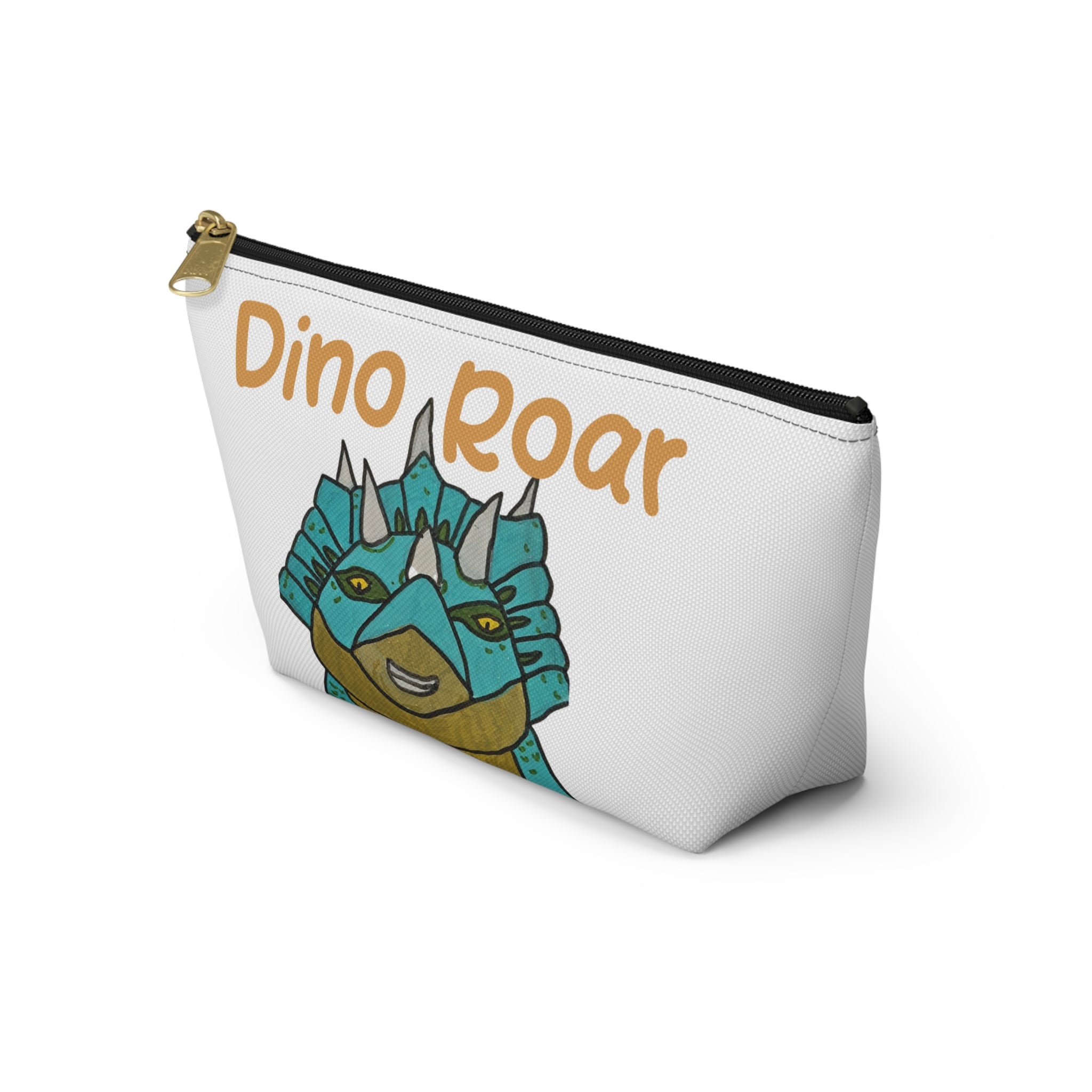 Dino Roar | Cera the Triceratops Accessory Pouch — Cute Dino Makeup & Travel Bag