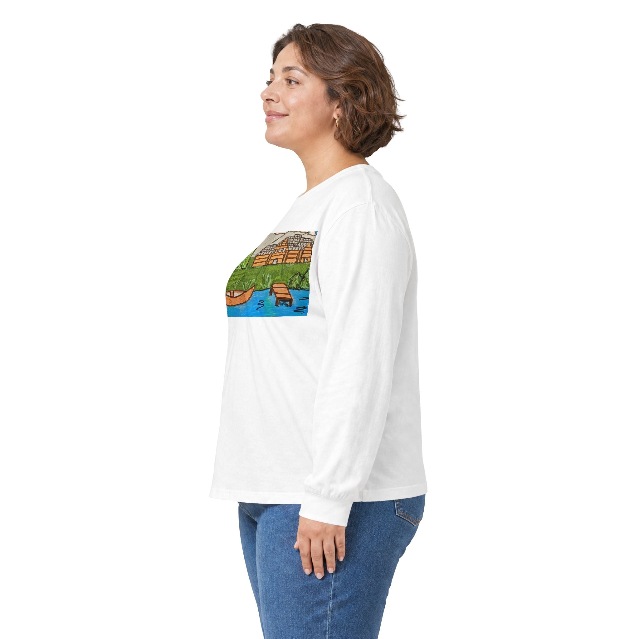 Whimsy Grr | Cabin Bear Unisex Long Sleeve Tee