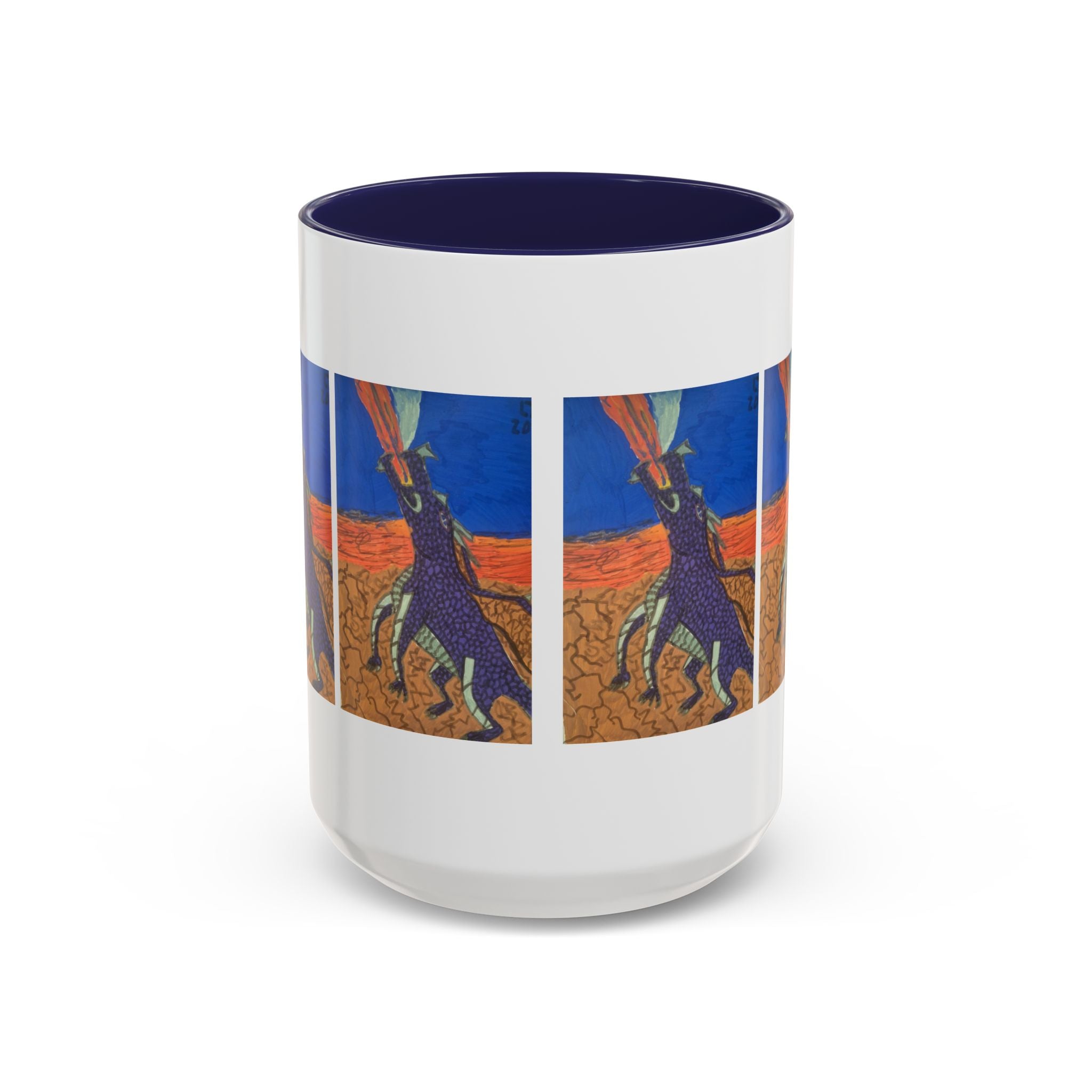Purple Dragon 11oz Accent Mug — Color Interior Coffee Cup