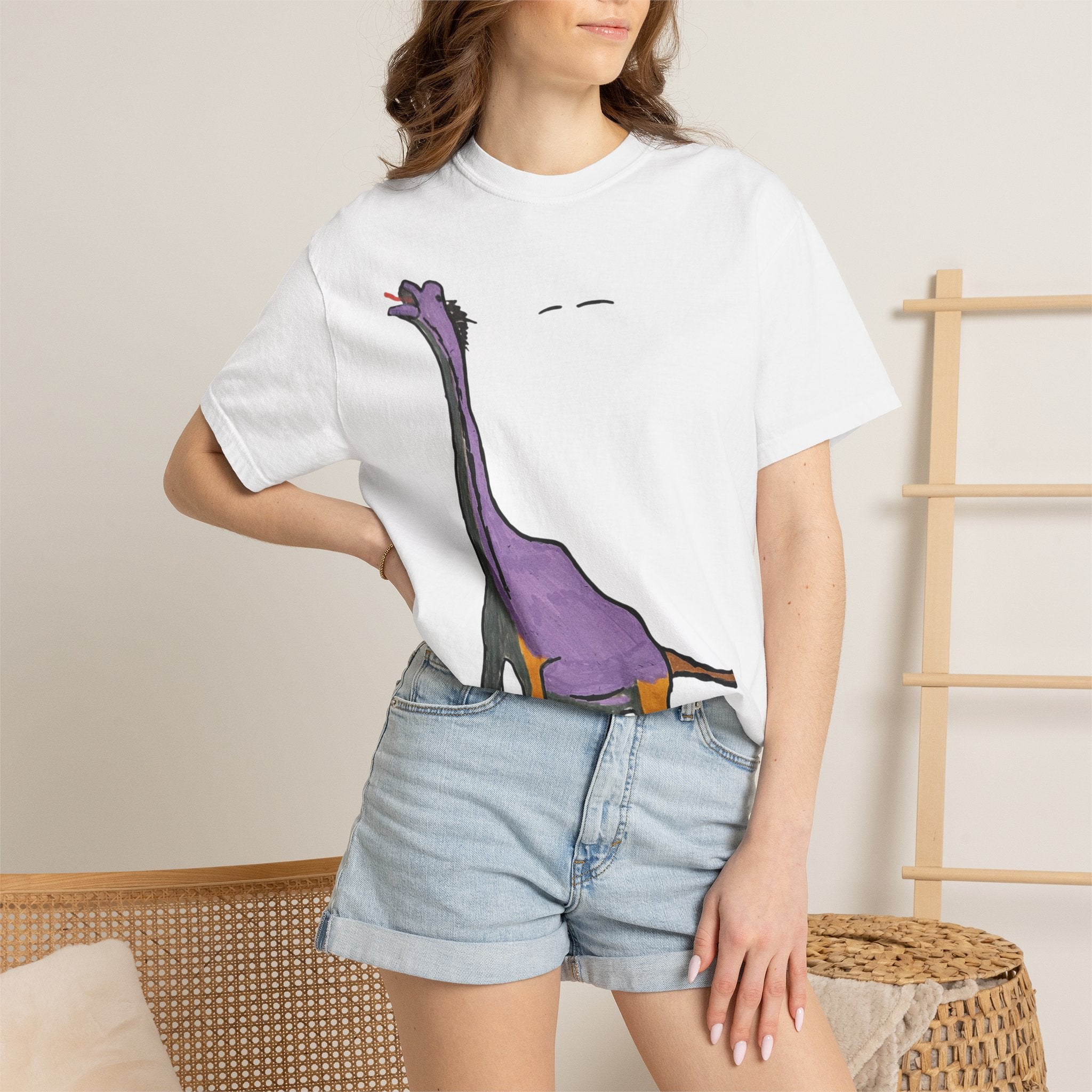 Dino Roar | Brachy the Brachiosaurus Unisex Tee — Whimsical Dinosaur T-Shirt