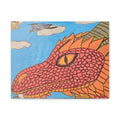 Dragon Sky Canvas Art — Whimsical Fantasy Wall Decor (Matte Stretched)