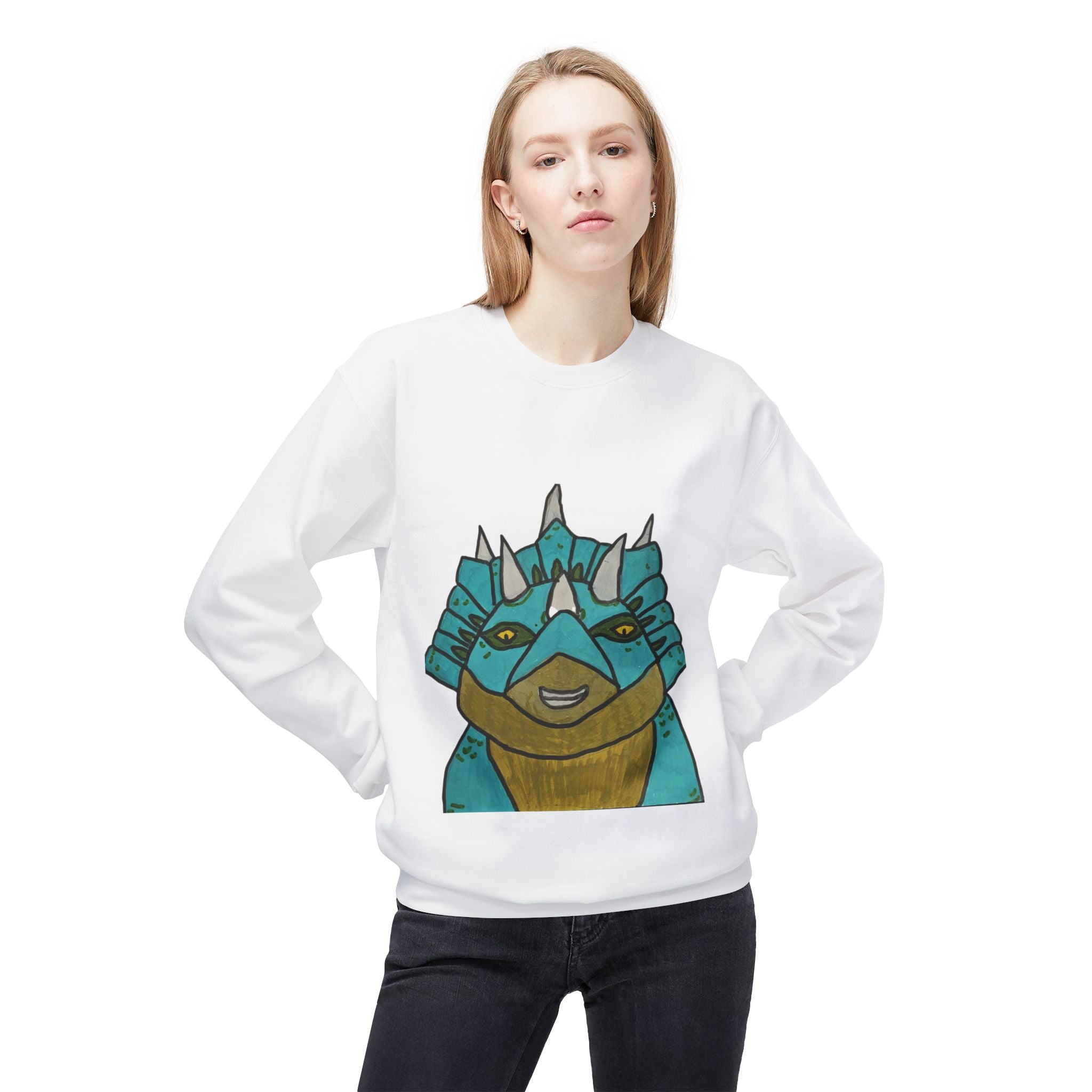 Dino Roar | Cera the Triceratops Crewneck Sweatshirt