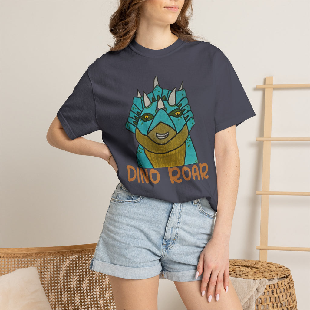 Dino Roar Triceratops Tee | Dinosaur Illustration T-Shirt