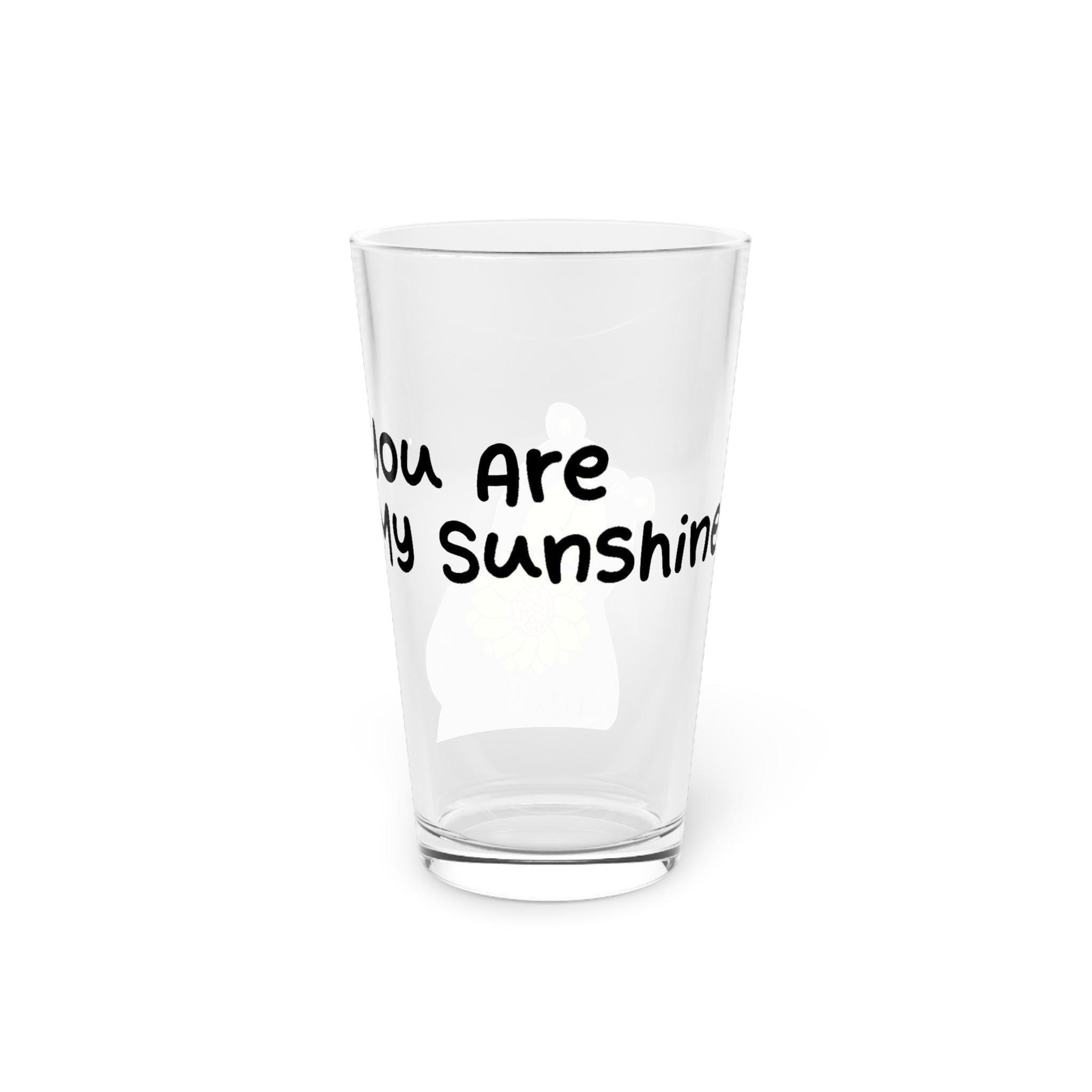 Whimsy Grr Sunflower Pint Glass, 16oz