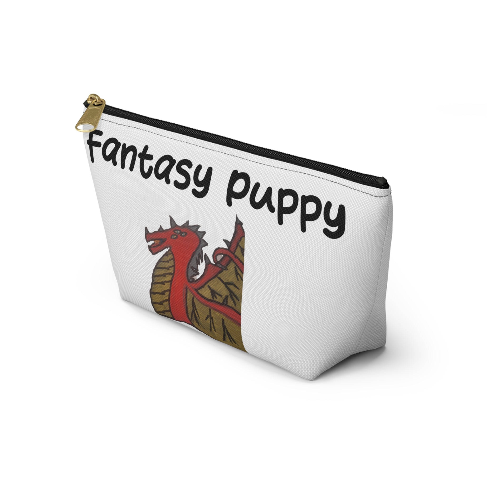Fantasy Puppy Accessory Pouch — Whimsical Dog Fantasy Makeup & Travel Bag