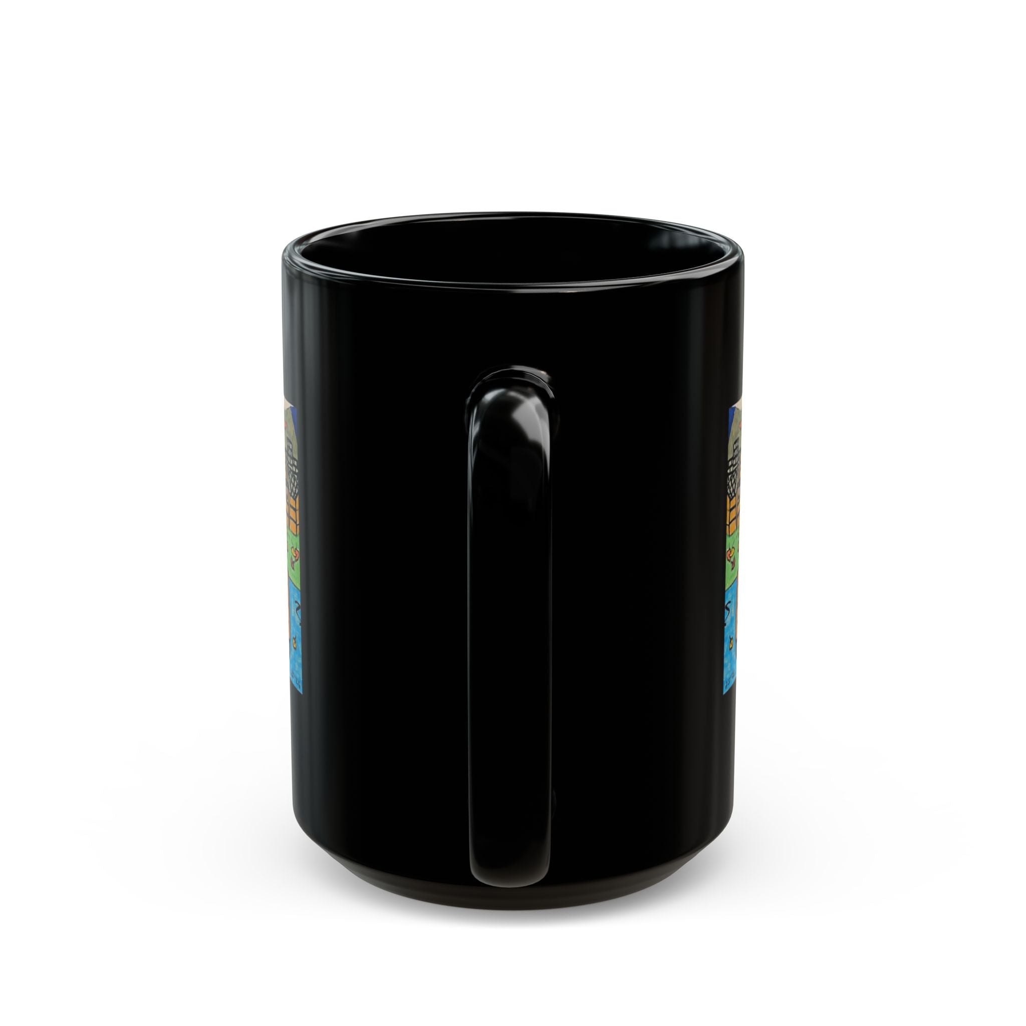 Bugsy Fall Cabin Mug — Rustic Forest Camping Coffee Cup (11oz/15oz)
