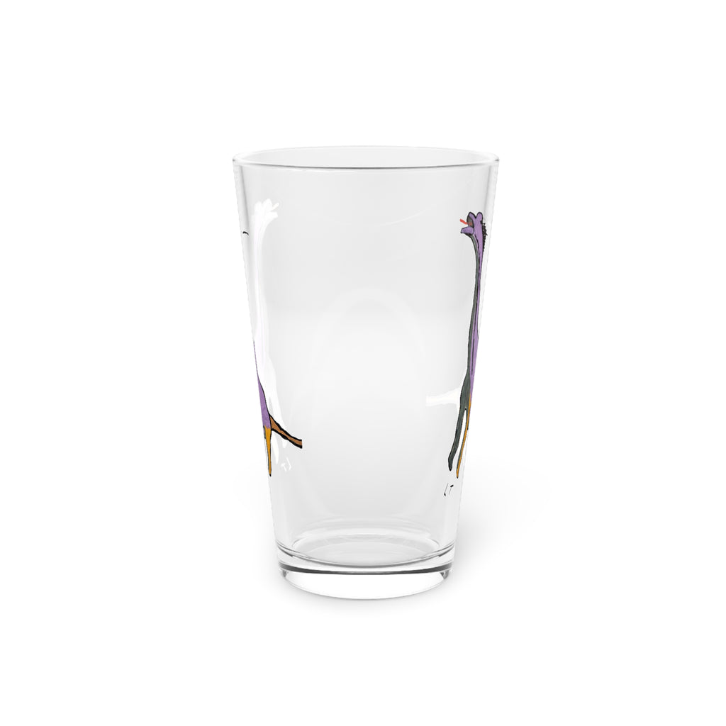 Brachy the Brachiosaurus Pint Glass, 16oz — Whimsical Dino Beer Glass