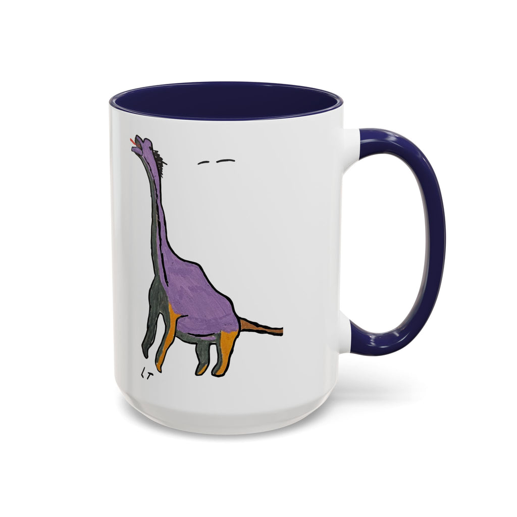Brachy the Brachiosaurus Accent Mug (11oz & 15oz) — Whimsical Dino Coffee Mug