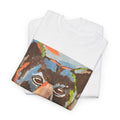 Unisex Heavy Cotton Tee bear with a fish
