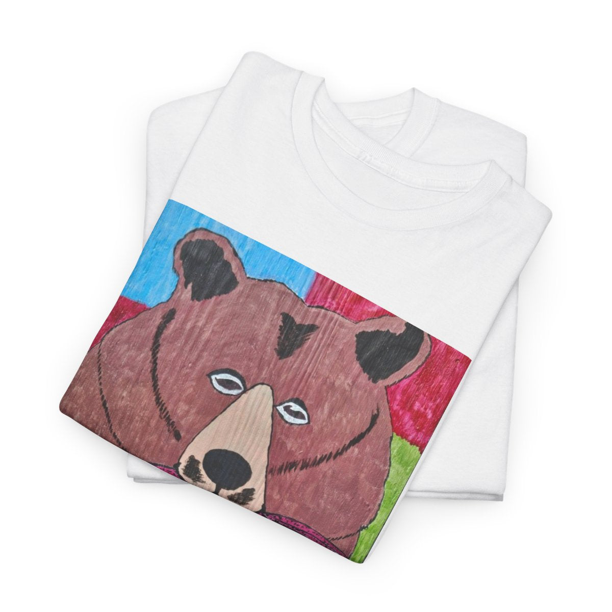 Grizz with a fish Unisex Heavy Cotton Tee