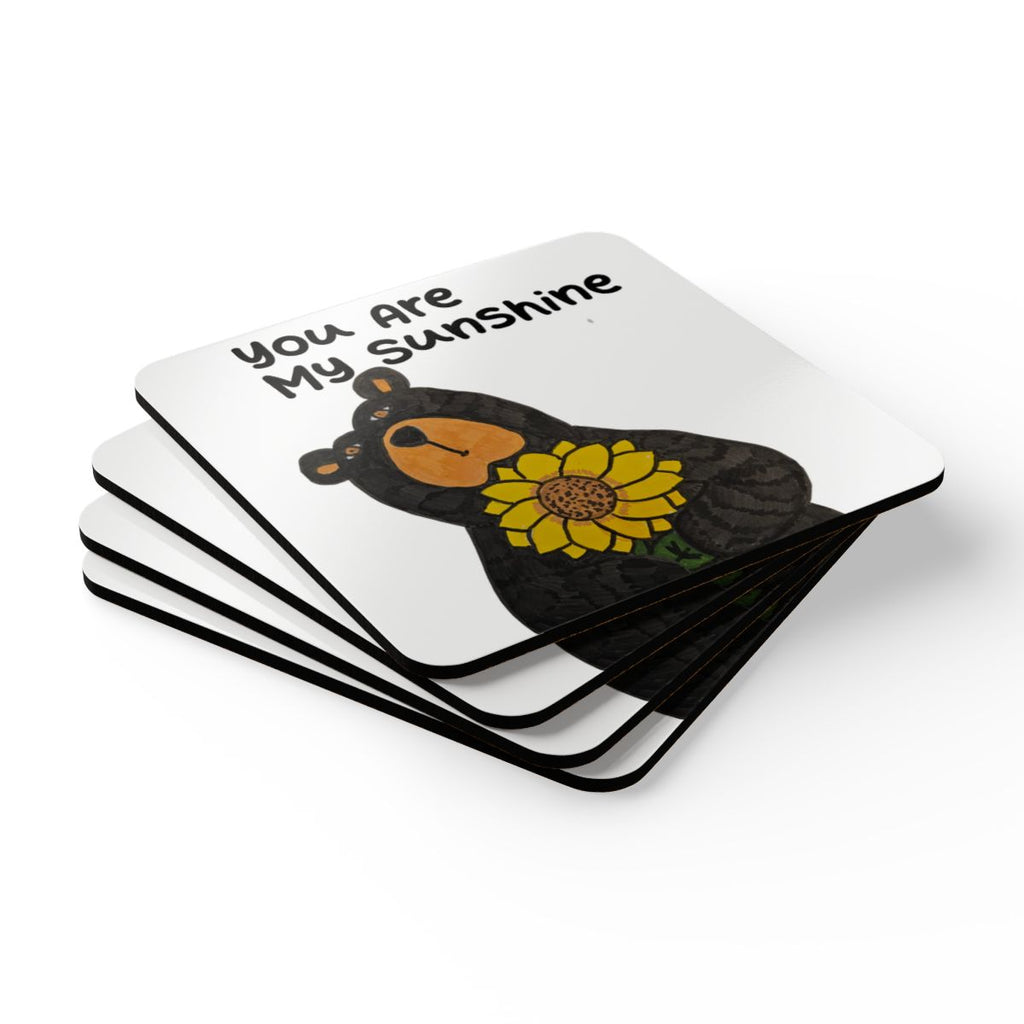Sunshine | You Are My Sunshine Bear Cork Coaster Set — Whimsy Grr