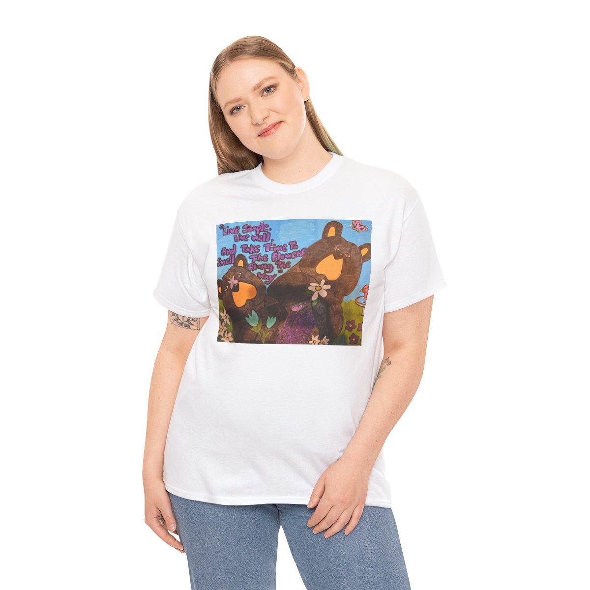 Whimsy Grr | Live Simply Heavy Cotton Tee — Daisy & Tulip