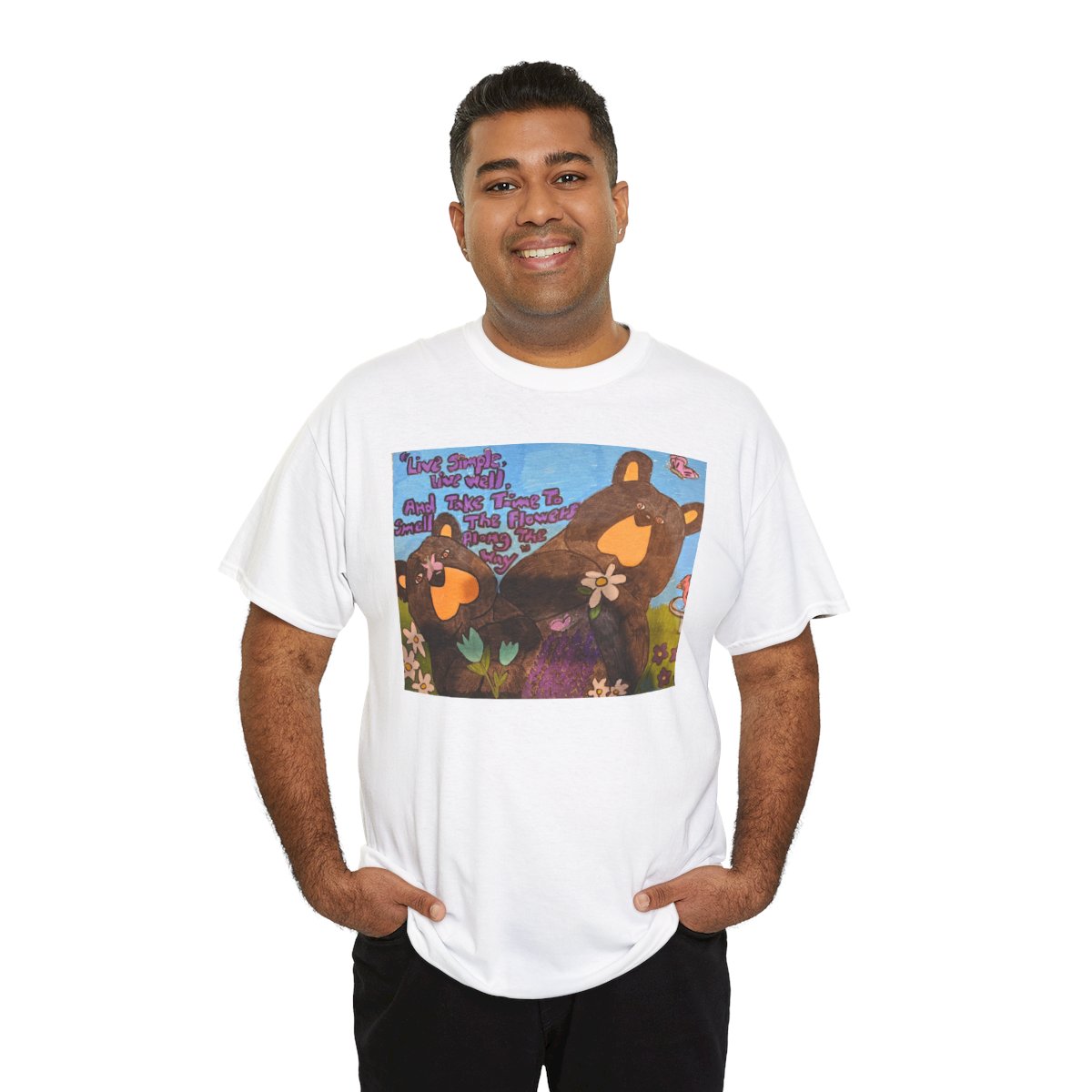 Whimsy Grr | Live Simply Heavy Cotton Tee — Daisy & Tulip