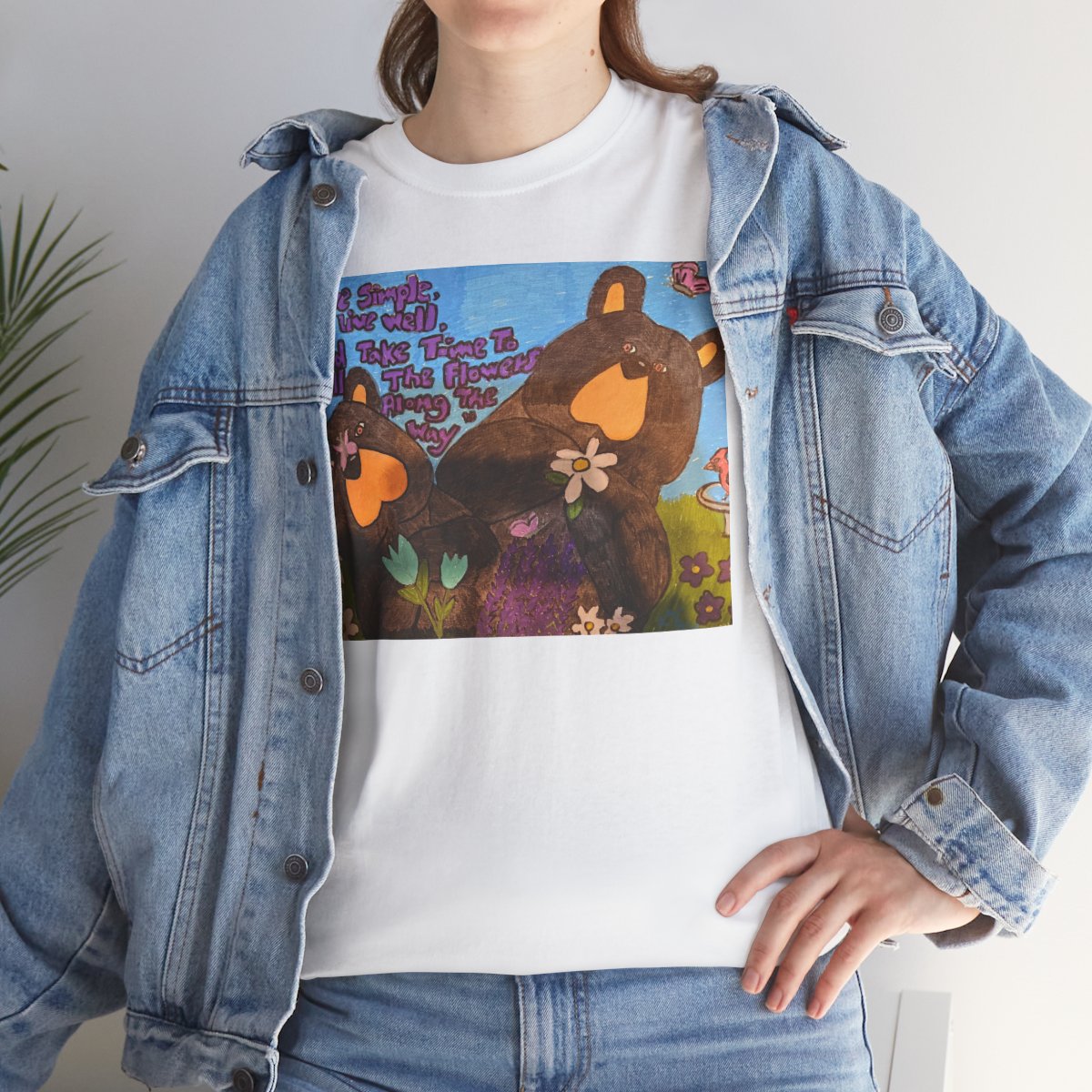 Whimsy Grr | Live Simply Heavy Cotton Tee — Daisy & Tulip