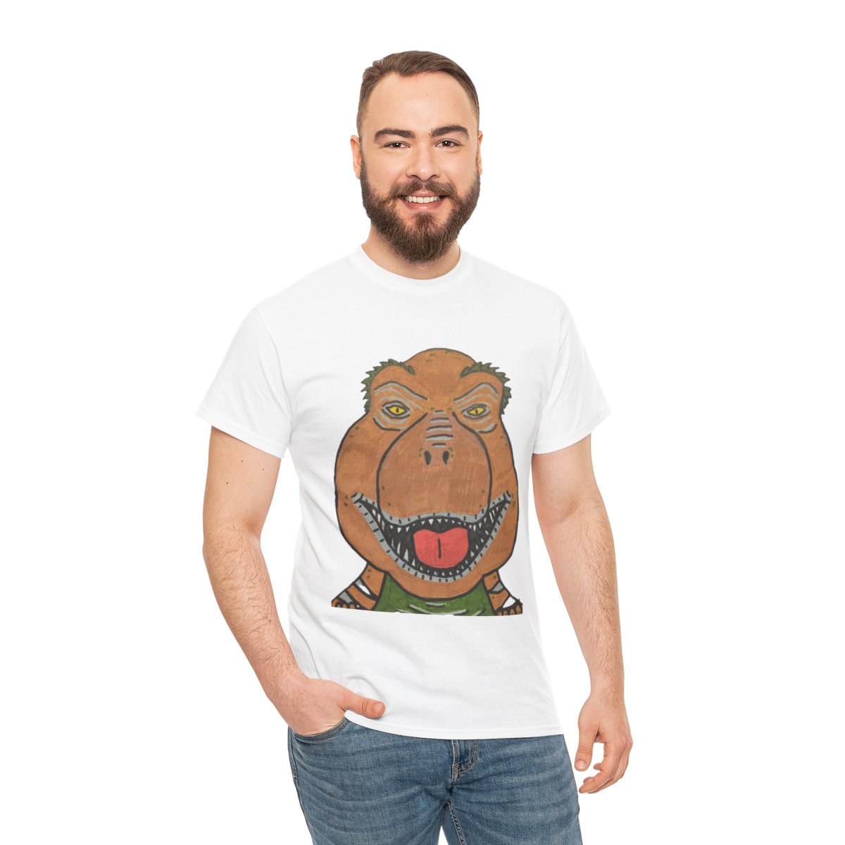 Rexalty the Tea Rex Unisex Heavy Cotton Tee