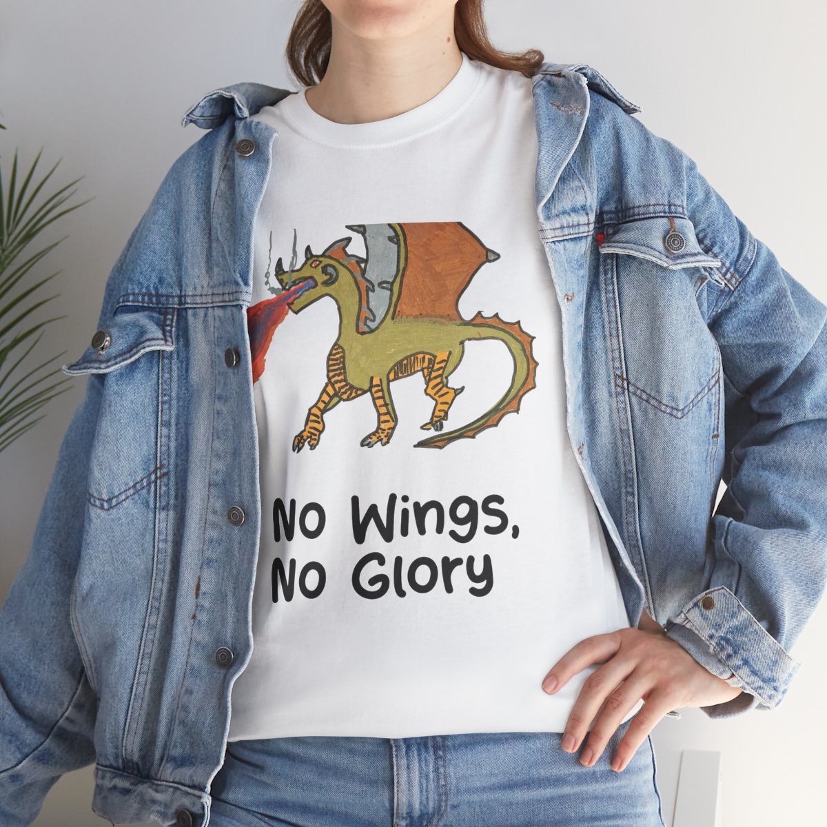 No Wings No Glory Unisex Heavy Cotton Tee
