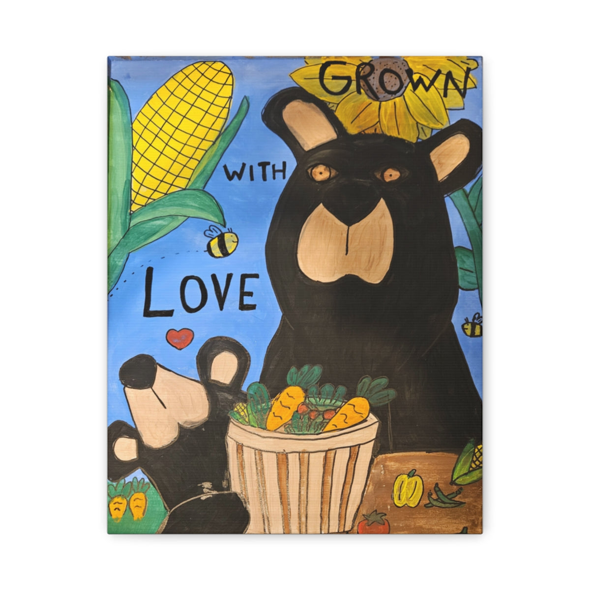 Grown with Love Matte Canvas Art — PopPops & Pookie | Whimsy Grr