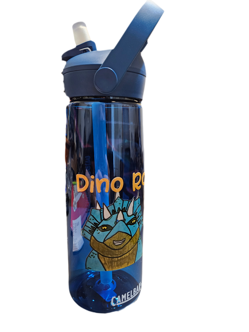 Dino Roar | Cera the Triceratops 25oz Flip Straw Bottle — Reusable Tritan® Renew Water Bottle