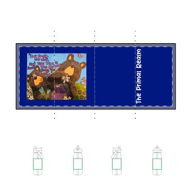 Whimsy Grr | Live Simply Water Bottle — Daisy & Tulip | Inspirational Bear Drinkware