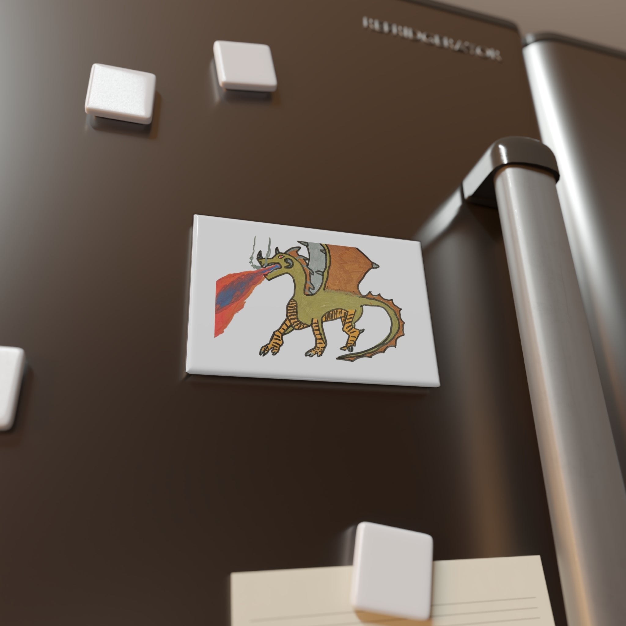 Fantasy Button Magnet, Rectangle