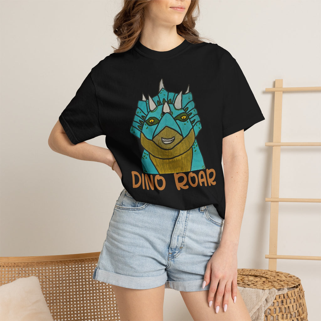 Dino Roar Triceratops Tee | Dinosaur Illustration T-Shirt