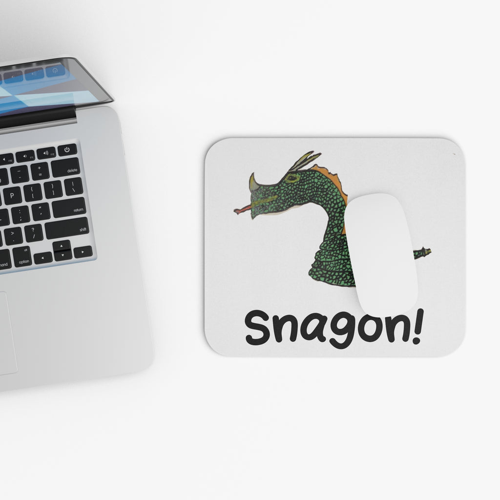 Snagon! Mouse Pad — Whimsical Fantasy Creature Desk Mat