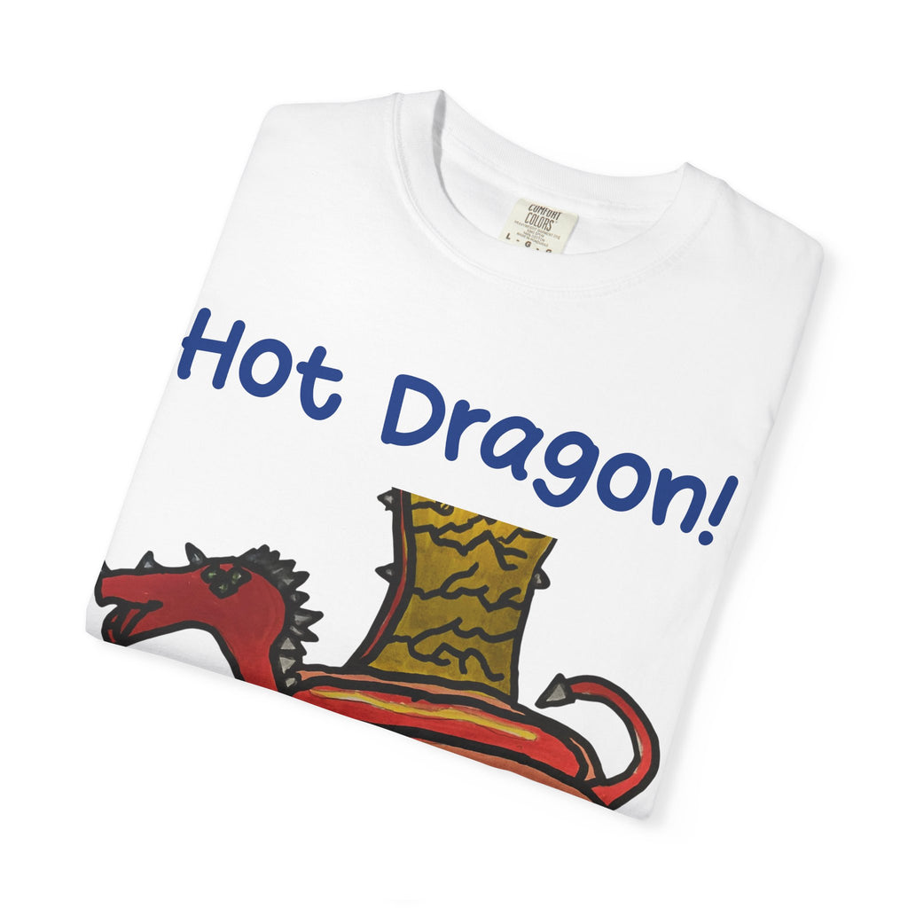 Fantasy puppy tee shirt- funny Halloween hot dragon tee