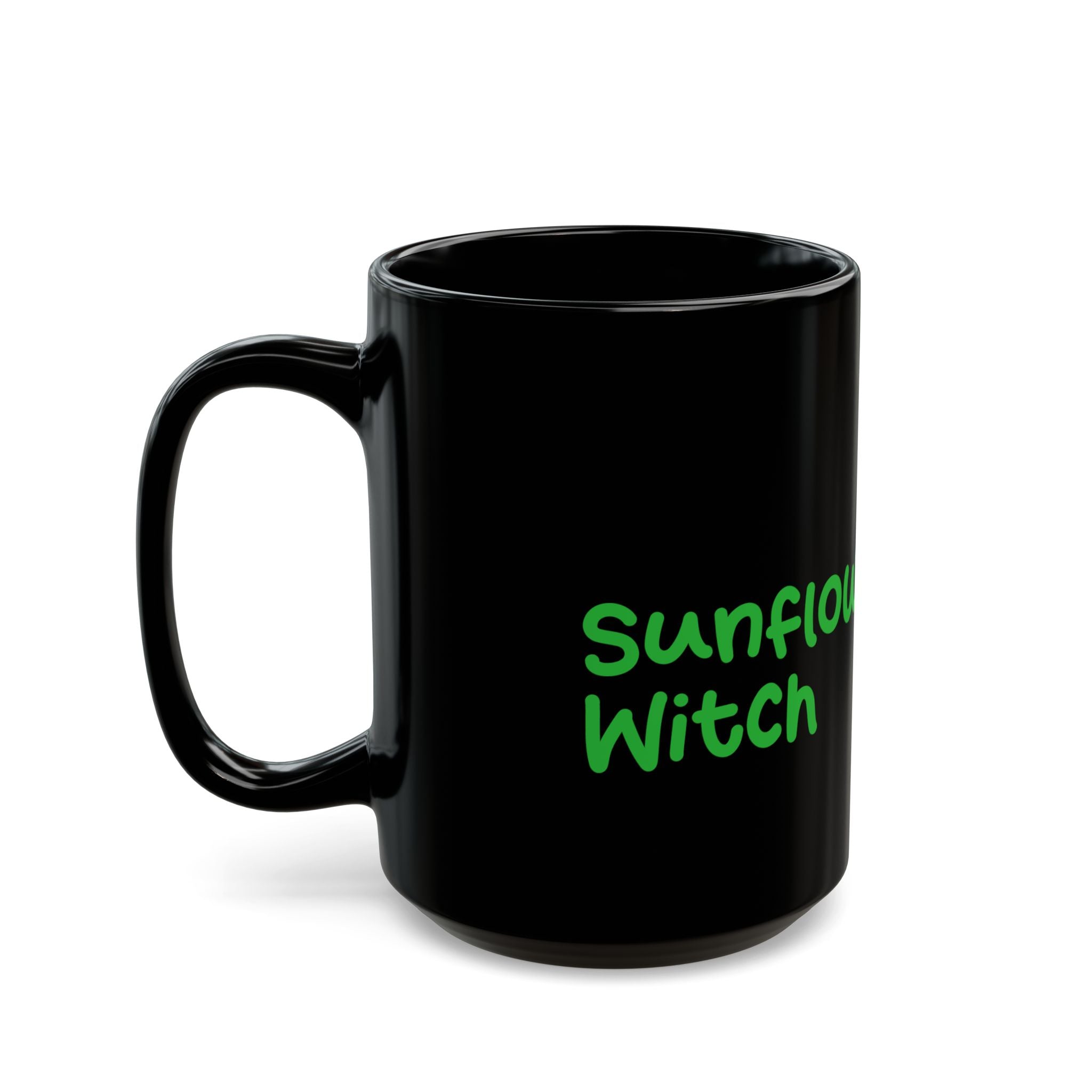 Sunshine Sunflower Witch Halloween accent mug 11 and 15oz